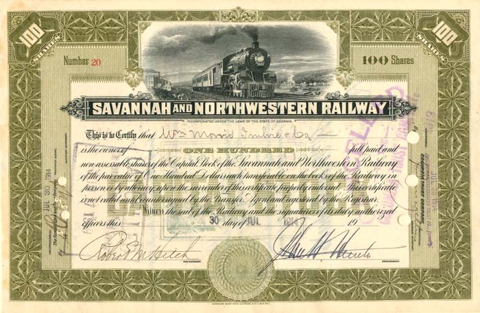 Savannah and Northwestern Railway